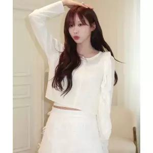 ROLAROLA [유이수 착용]BASIC LINEN CARDIGAN WHITE