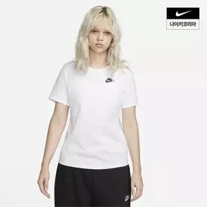 나이키 여성 스포츠웨어 클럽 에센셜 티셔츠 DX7903-100 132254
