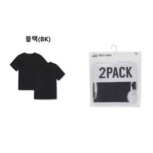 탑텐 키즈 공용 에센셜 코튼 반팔티 2PACK MKF5TS3901-IC 245821