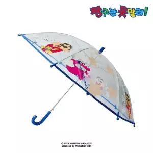 [하프클럽/]짱구 초코비 투명 장우산 50cm - 블루 사무용품