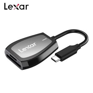 오리지널 렉사 프로페셔널 RW470 USB3.2 Gen1 타입 C 카드 리더 듀얼 슬롯 마이크로 SD 읽기 최대 312MB/s
