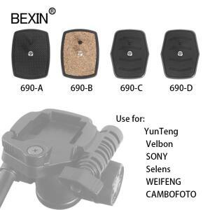 카메라 퀵릴리스 플레이트 Dslr 어댑터 장착 지지판  690 삼각대 헤드 용 브래킷베이스