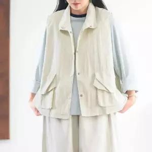 가을 캐주얼 차이나 야상 조끼 시티 여자조끼 라이트 원템3