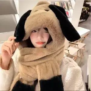귀여운 멍멍이 바라클라바 털모자