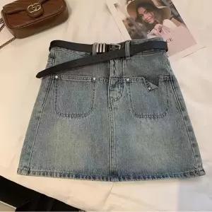 EAMT 여사친 치마 팬츠 스커트 데님 여름 A라인 빅사이즈 반 EUNG2