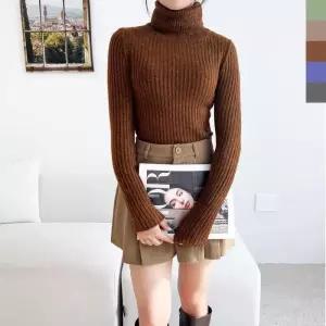 [라일리여성의류] Rly 스판 반목 폴라티 목폴라 면 여성 패션 여자 티
