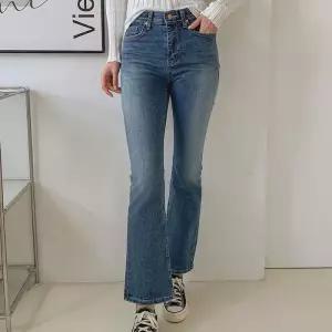[클리어런스]가을 스판데님 부츠컷 워싱 속밴딩 청바지_5