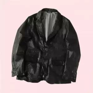 빠니깔레 이태리직 오일워싱램스킨 빈티지블랙 양가죽 레더자켓 재킷 점퍼 잠바 아우터 f iljp55bk P002863