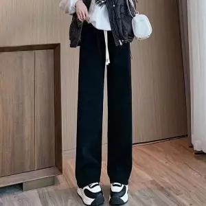 [하프클럽/]여성 겨울바지 기모 루즈핏 허리밴딩 팬츠