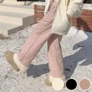 [하프클럽/]기모 와이드 팬츠 여성 밴딩 간절기 팬츠
