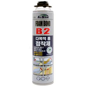 일신 B2 다목적 폼접착제 폼본드 IS-1500 건타입 800ml 건축단열제 지붕 벽체 천장 우레탄폼 스티로폼 내장제 접착 EPS XPS PIR PUR
