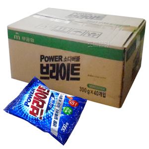 무료/무궁화 브라이트 300g x 40개/가루 찌든때 세제/의류/섬유/산소계 표백제 함유/판촉물/세탁/미니/업소용