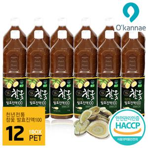 천년전통 옻 안타는 참옻발효진액 100(1.5L/12병)/옻나무/옻액기스/옻진액/참옻/건강즙/무독성/옻가네