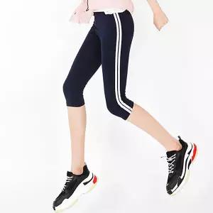 두줄7부 여름레깅스 빅사이즈 운동 여성쫄바지 면스판
