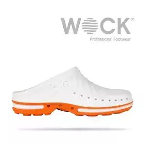 [WOCK] 워크 클로그 01 화이트/오렌지 - 수술실신발 실험실 안전화-정전기방지 오토클레이브멸균