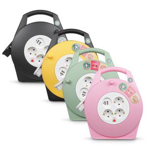 LUG 러그 멀티탭 3구 15M USB 2포트 접지 케이블 릴선 전기연장선 코드릴 휴대용 여행용 캠핑용