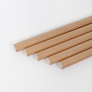 [KO] 카페 테이크아웃 11x210mm 크라프트 벌크 버블티 종이빨대 1박스 3000개