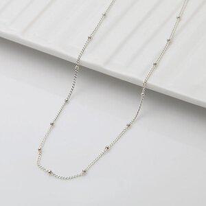 [메리그린]92.5 SILVER 미니멀 볼 체인 목걸이