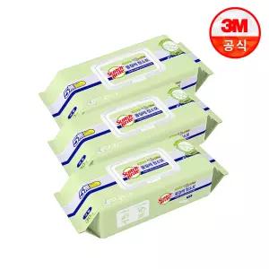 [3M] 대형 베이직 더블액션 물걸레 청소포 플러스 30매 X 3팩 (90매)