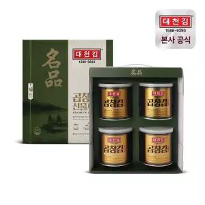 대천김 명품 곱창김 캔김 선물세트 30g × 4캔