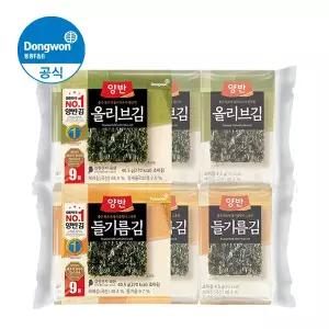[하프클럽/동원]동원 양반 올리브김/들기름김12개 (총 108봉)