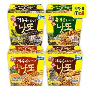 [본사직영][4+4] 오뚜기 생낫또(검은콩/유기농콩/제주콩 생감귤/제주콩) 4종 골라담기