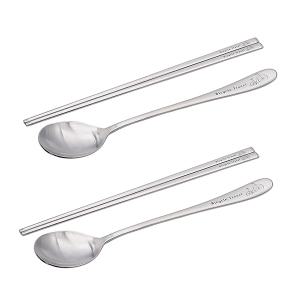 테이블아트 산책 수저 2인세트 스테인레스 수저2벌, 1개