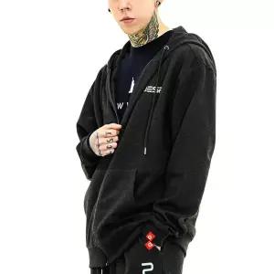 [네스파][당일출고/기획제품] 네스파영문 오버핏 후드집업 후드 짚업 빅사이즈 남녀공용 SHD_0014 (4Colo