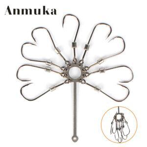 원투 용 Anmuka 낚시 바늘 뭉치 채비 회전 릴 바다 잉어 민물 묶음