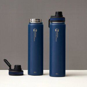 [리벤스]트래블 보온보냉 스텐 보틀 텀블러 700ml (네이비) 2P