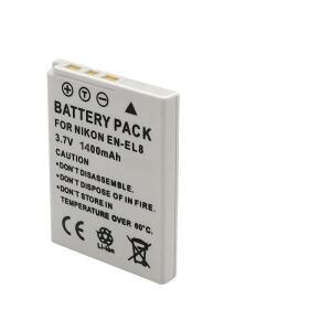 니콘 COOLPIX 카메라 배터리EN-EL8 1 개1400mah