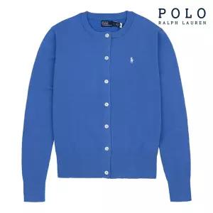 [POLO RALPH LAUREN] 폴로 랄프로렌 여성 코튼 블렌드 가디건 블루