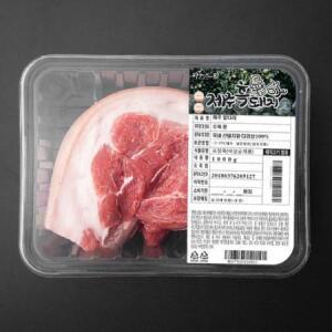 파머스팩 제주 흑돼지 미박앞다리 수육용 (냉장) 1kg × 1개