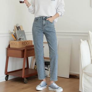 [빼빼] (S~2XL)(숏/베이직/롱)3단기장 빅사이즈 히든밴딩 보이핏 데님 팬츠
