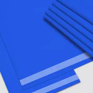 HDPE 택배봉투 쇼핑몰 포장지 포장 의류 비닐 접착 블루 파랑 45x60+4 50장