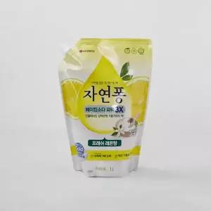 자연퐁 베이킹소다 파워3X 주방세제 1L(레몬)
