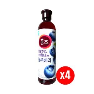 홍초 블루베리 900ml x4개
