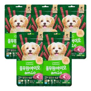 풀무원 아미오 자연담은 간식 칠면조 육포 50g 5개 / 강아지육포