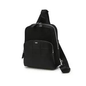 닥스 액세서리 [슬링백][GRID MAXI][그리드 맥시] 블랙 그리드패턴 가죽배색 나일론 DBBA5F287BK