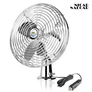 ECO 8인치 메탈 카팬 12V 24V 화물차 차량용 시거잭 선풍기