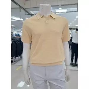 [바쏘옴므] 엘로우마혼방 쿨스판카라 반팔니트(WSZ2WT09AYE)