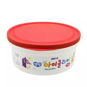 아모스 탱탱 아이클레이 대용량 버킷 400g (빨강)/만들기/장난감/클레이/천사점토/슬라임/스텐/양동이