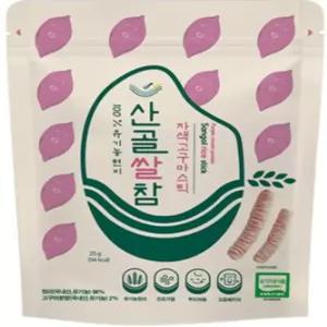 에코맘의 산골이유식 산골쌀참 자색고구마 25g, 6개