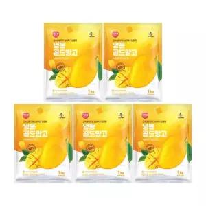 CJ프레시웨이 이츠웰 냉동골드망고1Kg x 5개