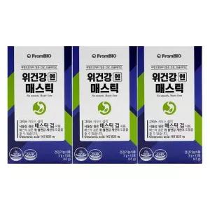 프롬바이오 위건강엔 매스틱 3g x 15포 3통