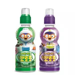 뽀로로 음료수 사과맛12개 블루베리맛12개 235ml 24개