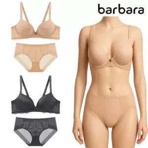 [무료배송]바바라 BP001 빅사이즈 볼륨업 노와이어 브라2종+팬티 2종 세트