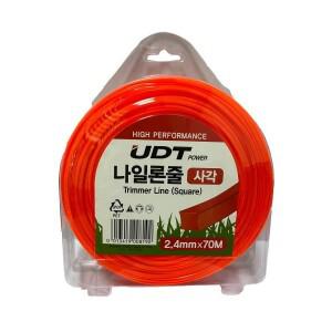 UDT예초기액세서리 나일론줄 2.4mm - 70M(사각형) 1개