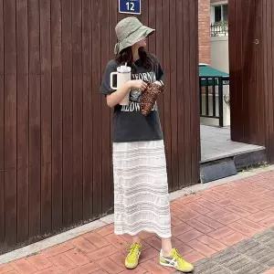 [메이블루]바넷 레이스 롱스커트