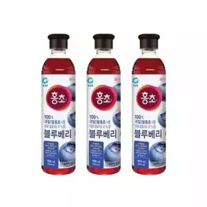 청정원 홍초 블루베리 900ml, 3개